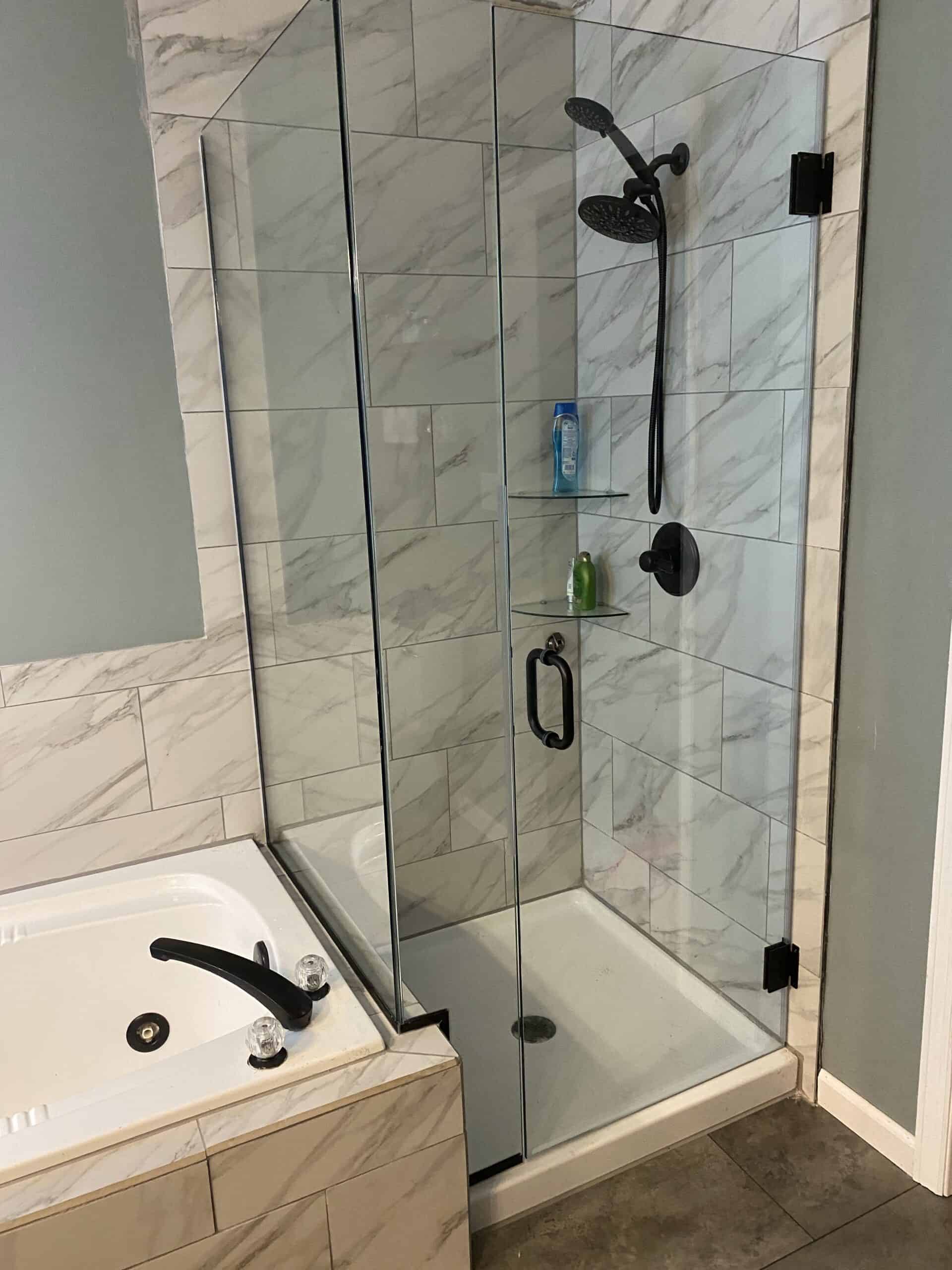 How to install a semi frameless glass shower