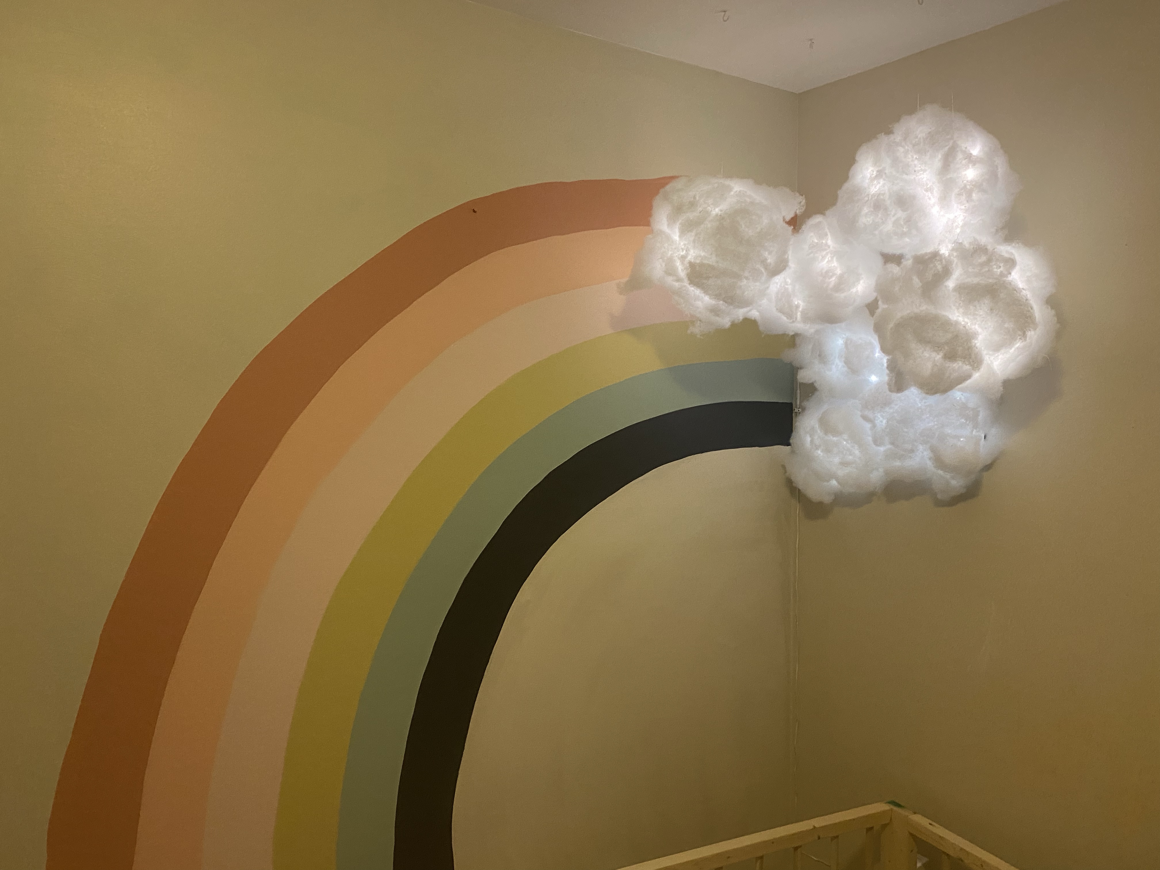LED Cloud light at the end of the rainbow